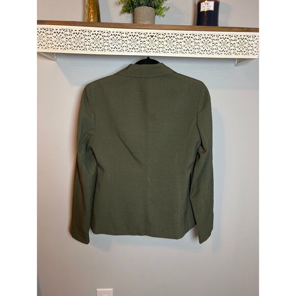 Amanda Smith Olive Green Structured Blazer Size 4 - Picture 2 of 3